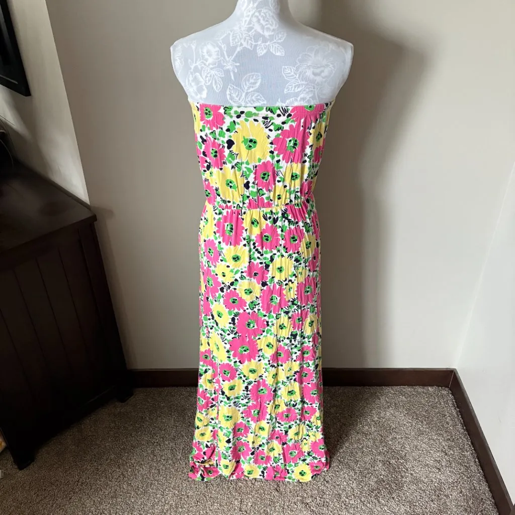 Lilly Pulitzer Marlisa Strapless Maxi Dress in Doodlebug Daisy Size Medium - Image 5