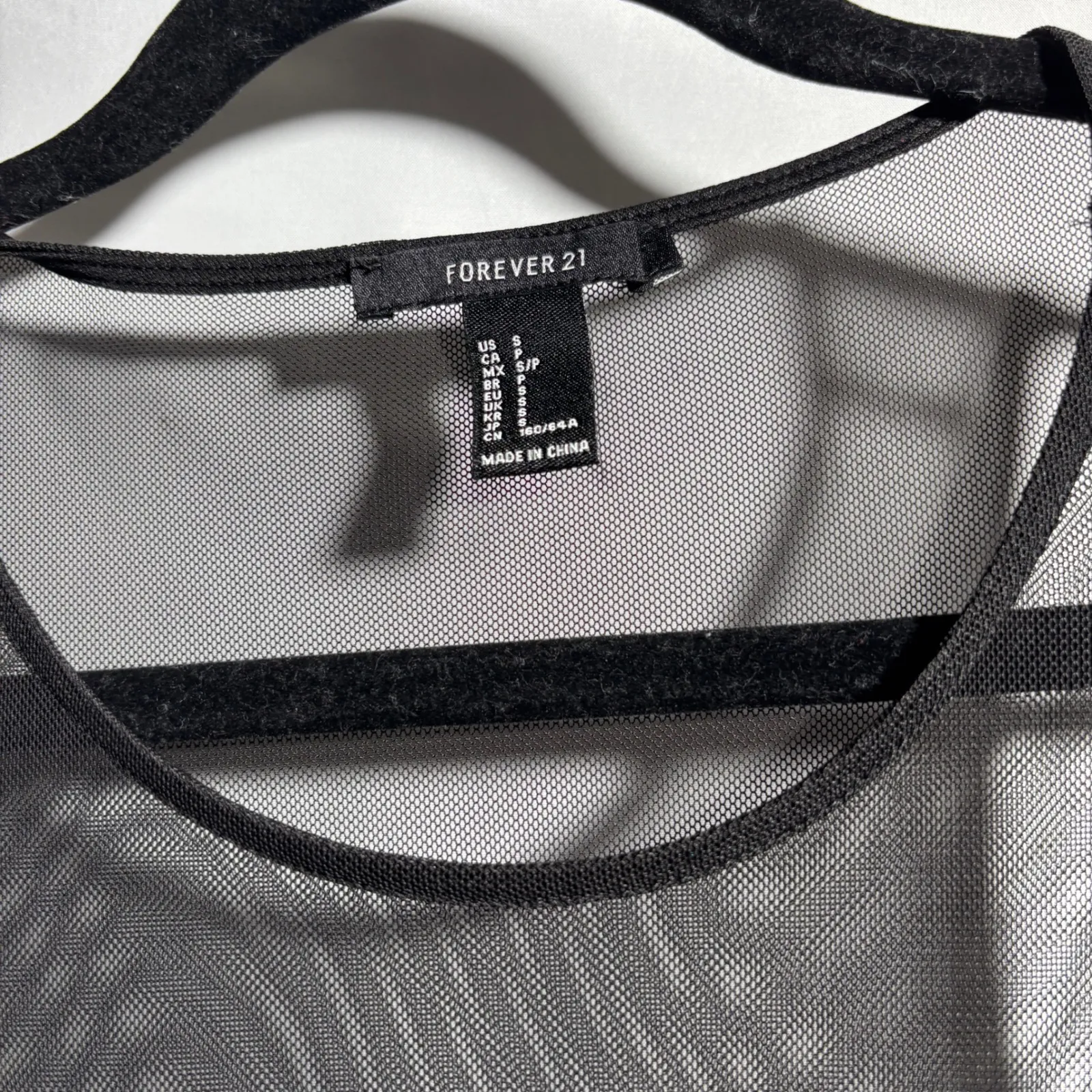 F21 Red Velvet Black Mesh Mini Dress Burgundy Dark Romantic Gothic Witchy Goth S - Image 3