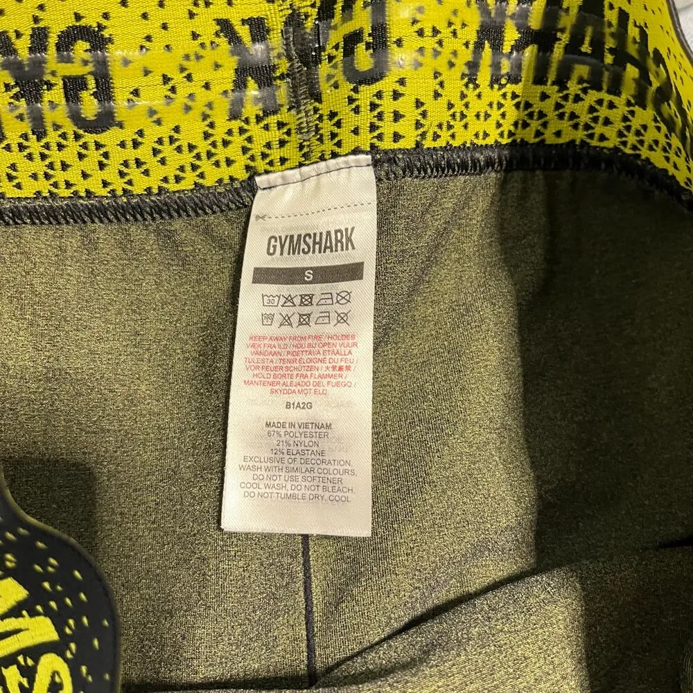 APEX SEAMLESS LOW RISE tights in black and yellow women’s size small - Image 6