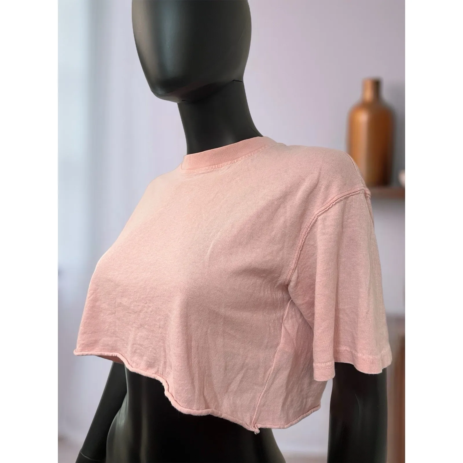TOPSHOP CROP‎ TOP Sz 4 100% Cotton/pink - Image 5