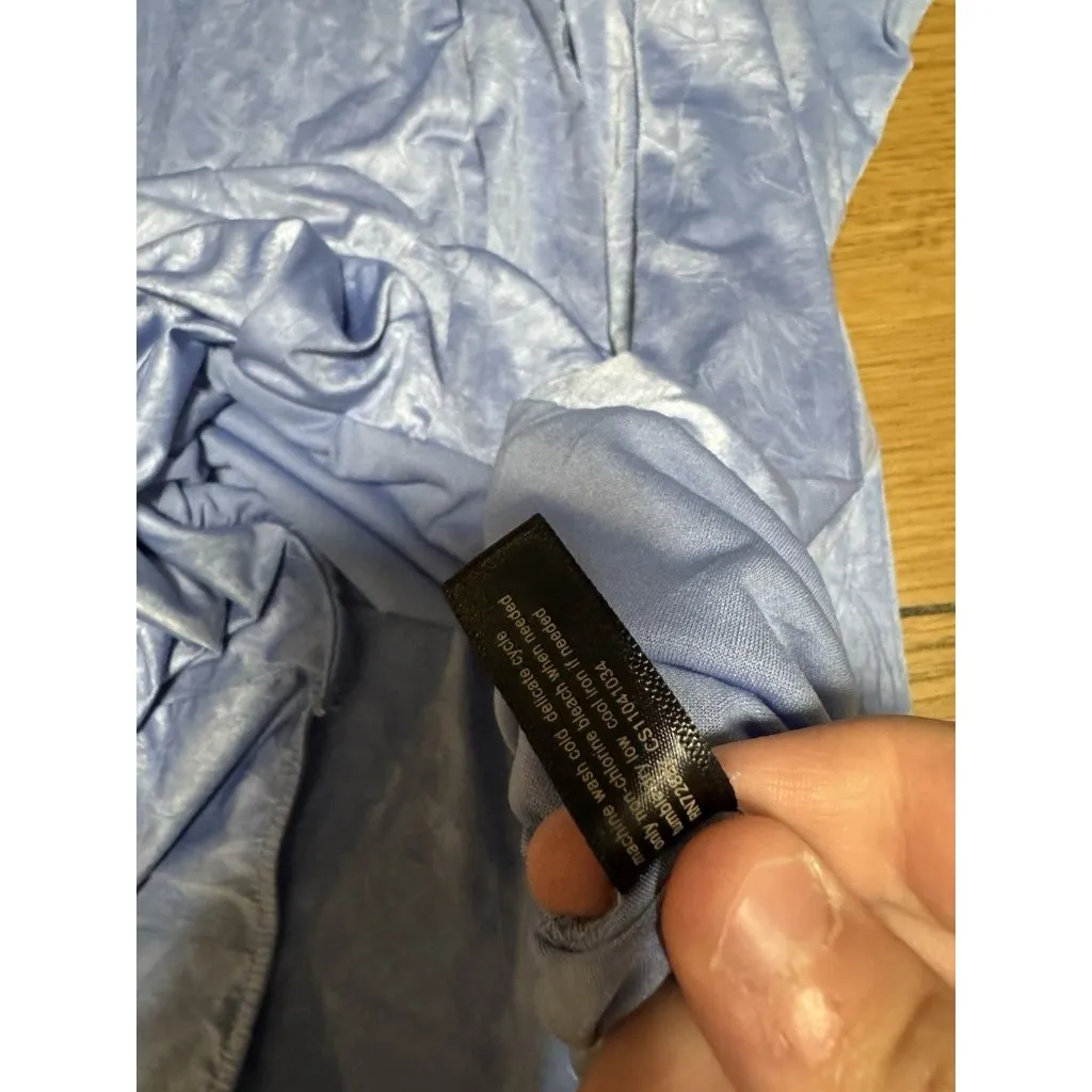 Y2K 90s Fashion Bug‎ Sleeveless Tank Top Size Large Metallic Flowing Artsy City - Image 7