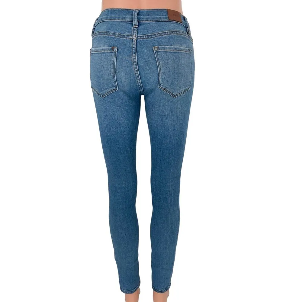 BDG Urban Outfitters Blue Twig Mid Rise Ankle Skinny Medium Wash Denim Jeans 26 - Image 3