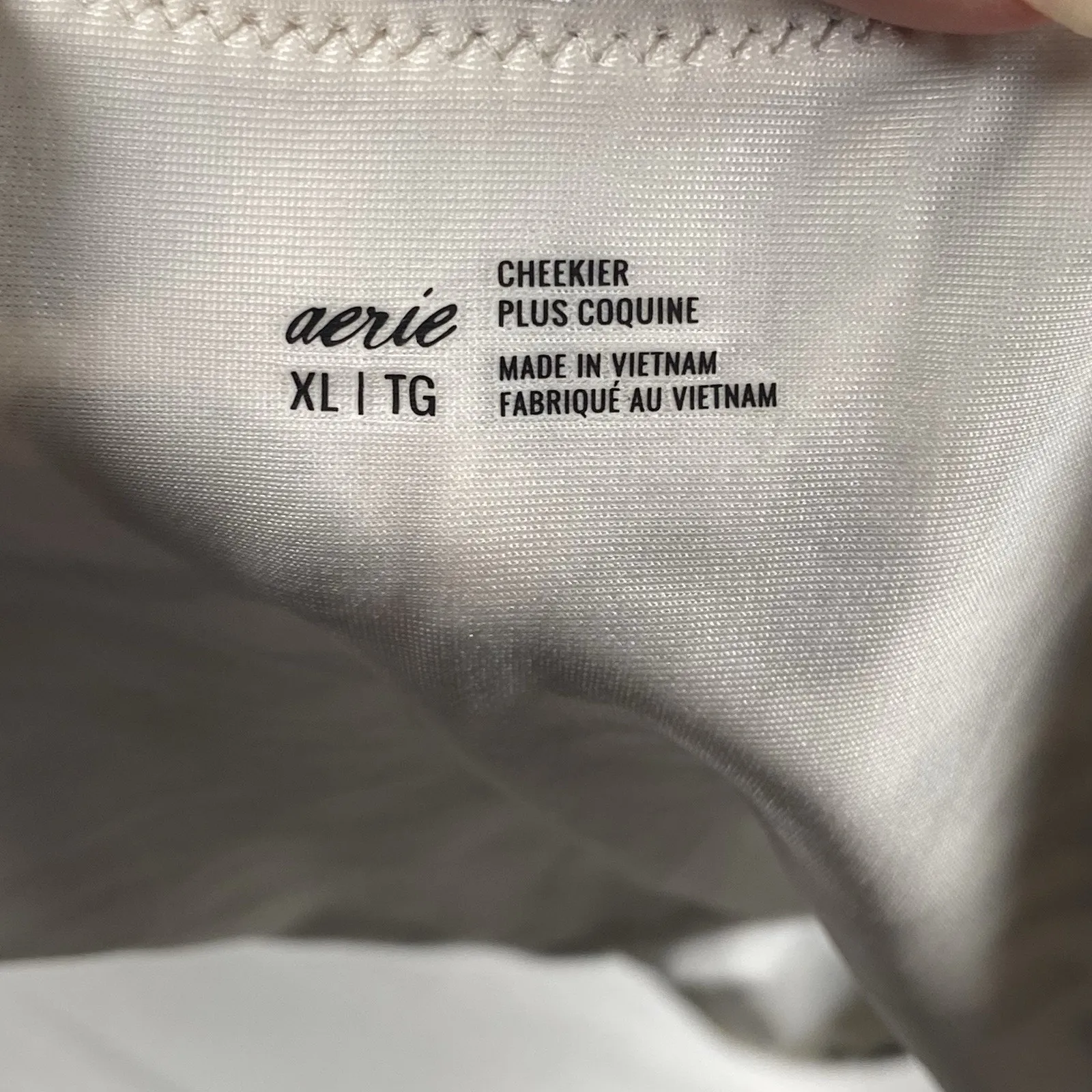 Aerie Bikini Bottoms Womens Size XL Black White Cheekier Leopard Print NWT - Image 3