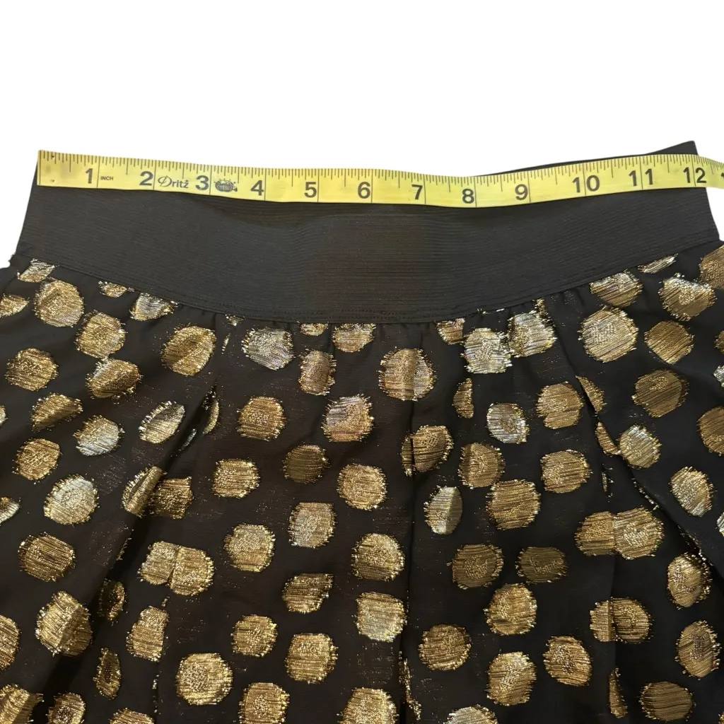 NWT, RONNI NICOLE Special Occasion Black and Gold Metallic Dot Tulle Skirt, Sz 6 - Image 6