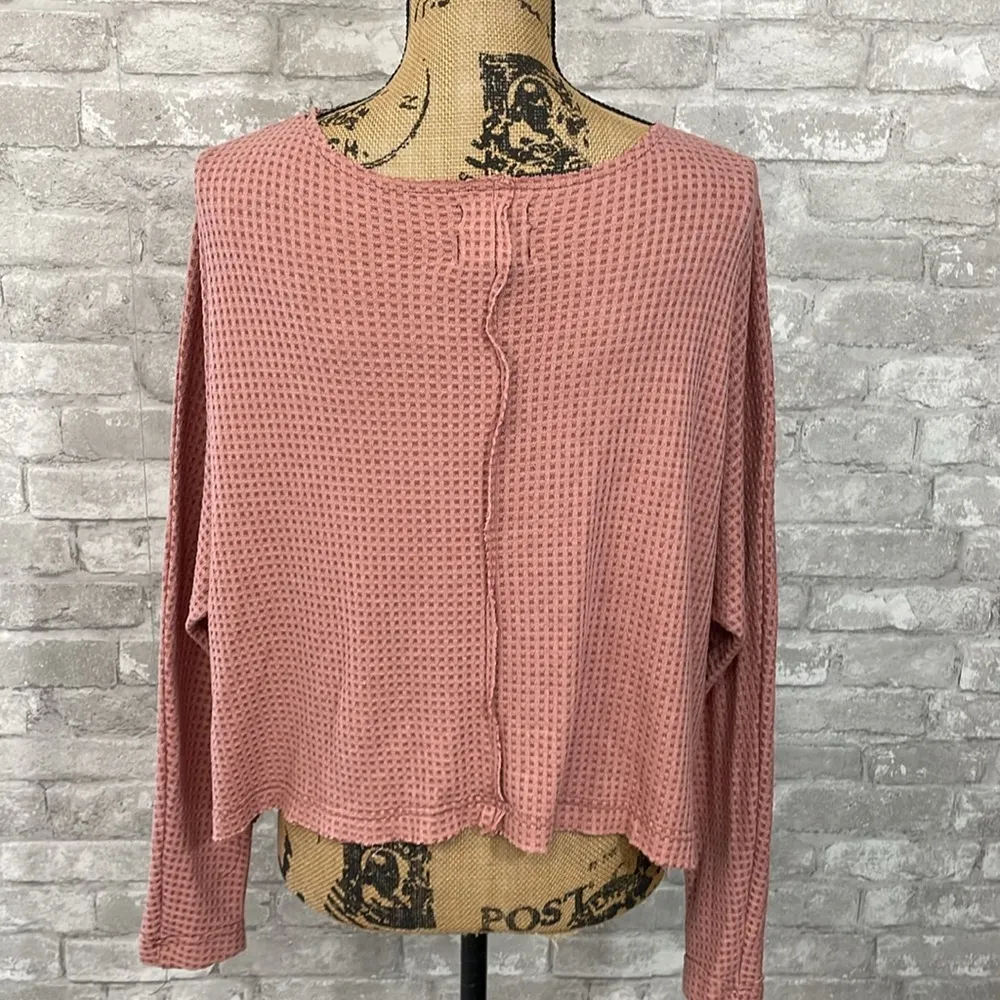 BLU PEPPER Cozy Life Waffle Knit Top - Image 4