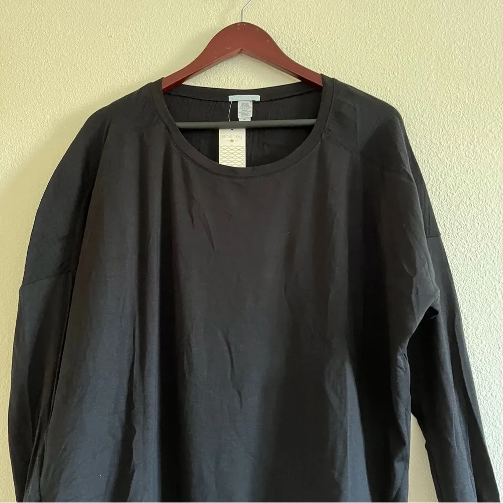 NWT Relove / Anthropologie Eberjey Casual Purdy Long Sleeve Top Black Size Small - Image 6