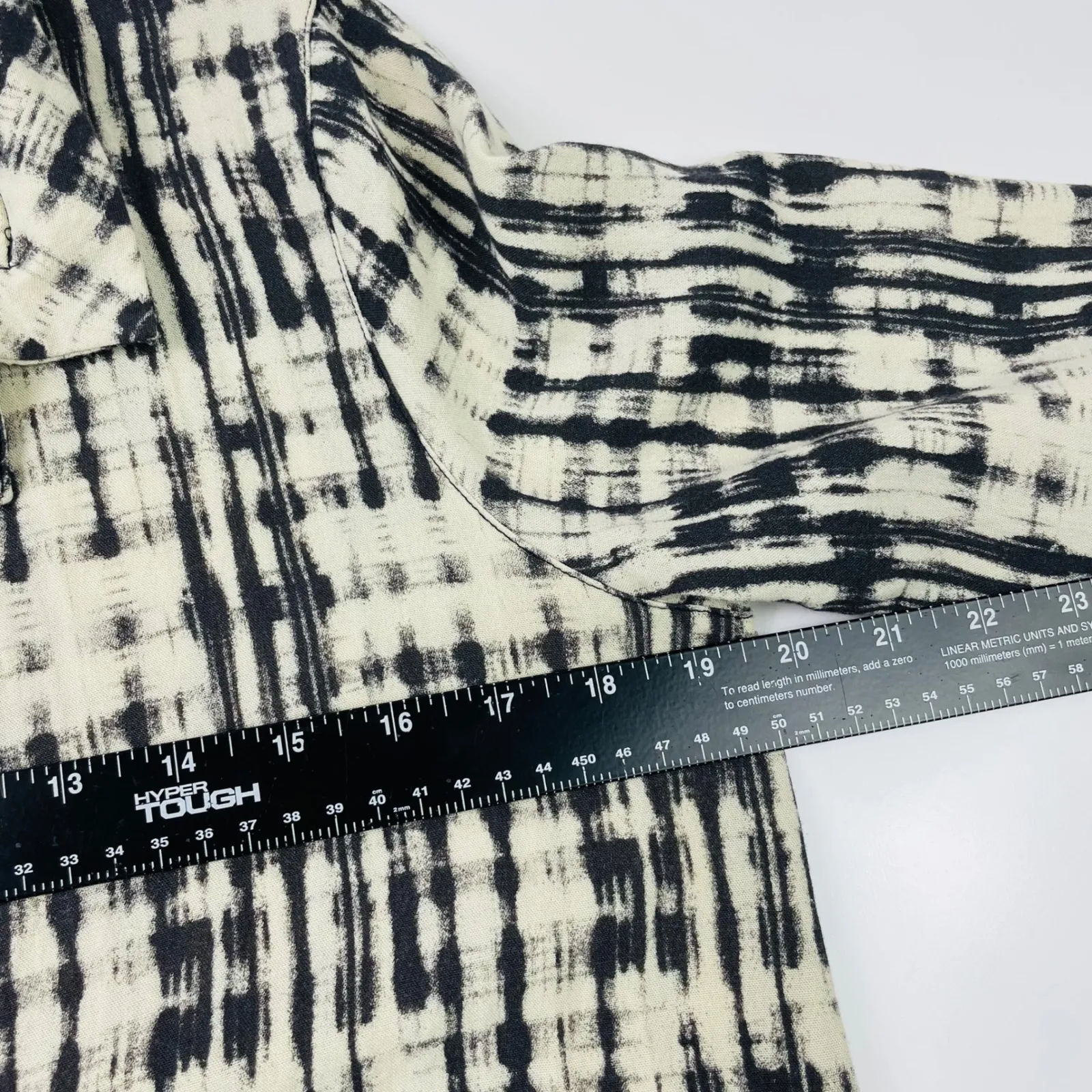 John Mark Women's Small Black & Cream‎ Plaid Button Front Jacket Coat - Image 3