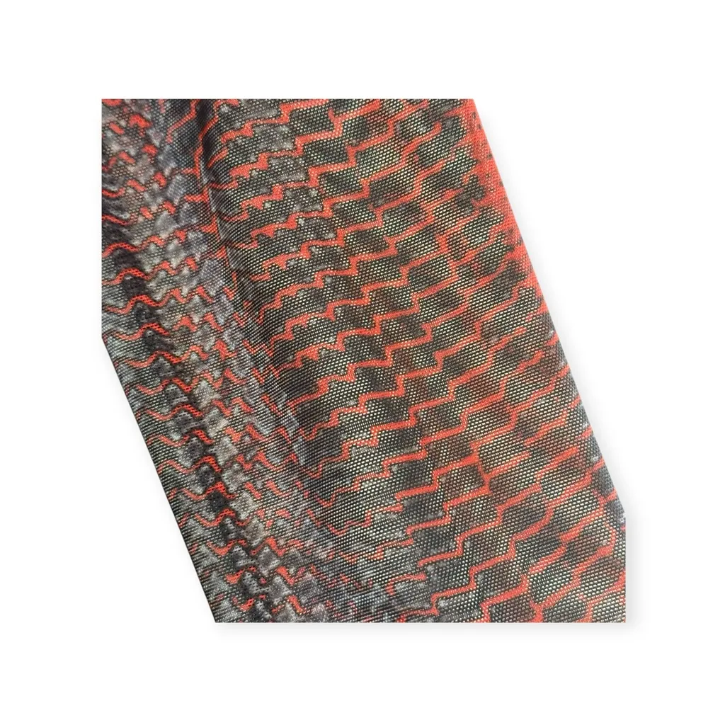 new Shane Justin 𓆙 Ryder Sheer Mesh Bodycon Biker Length Suit 𓆙 Red Black 𓆙 XS - Image 7