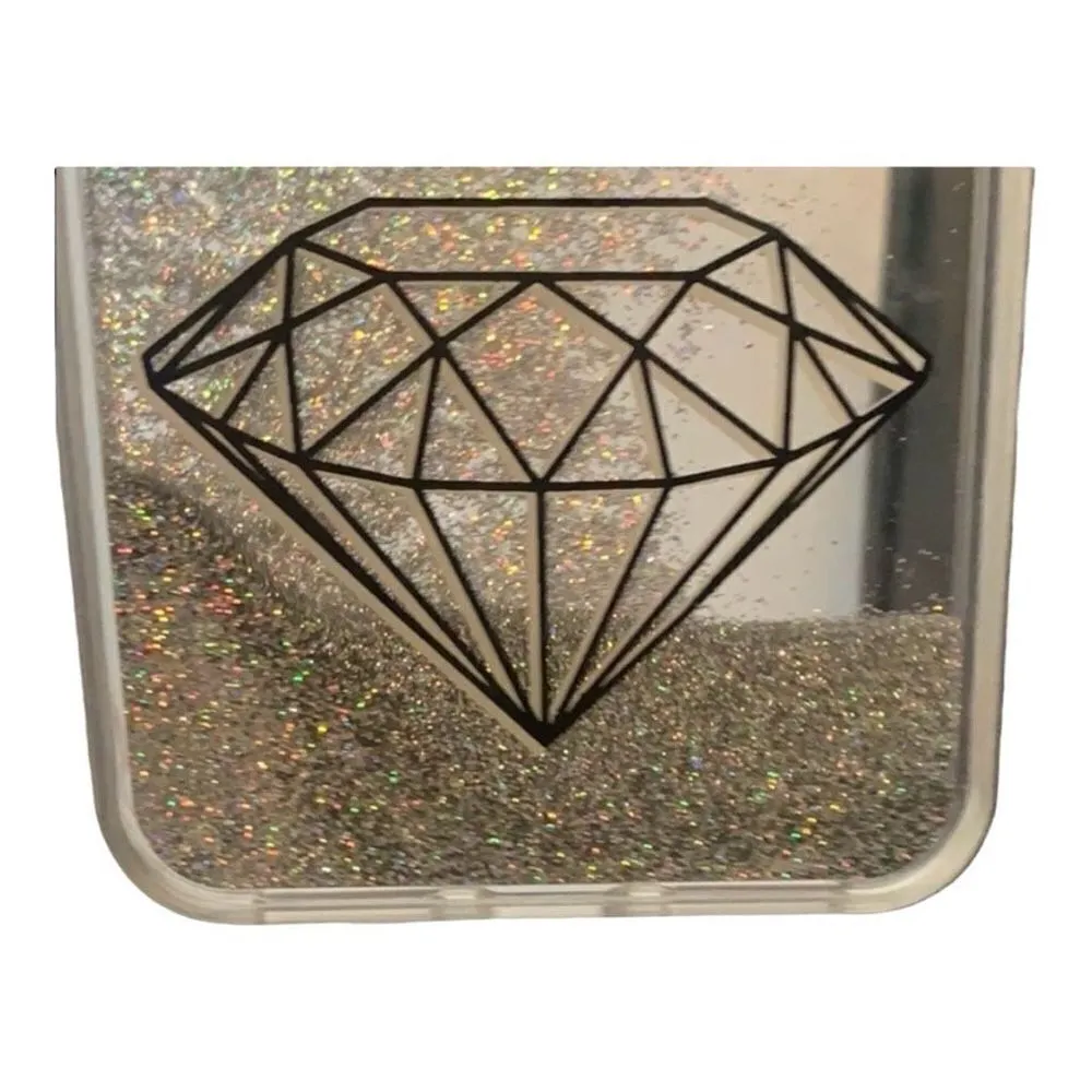 Brand New Onn. Fashion Phone Case for iPhone 11 Plus Pro Max Diamond w Glitter Silver - Image 2