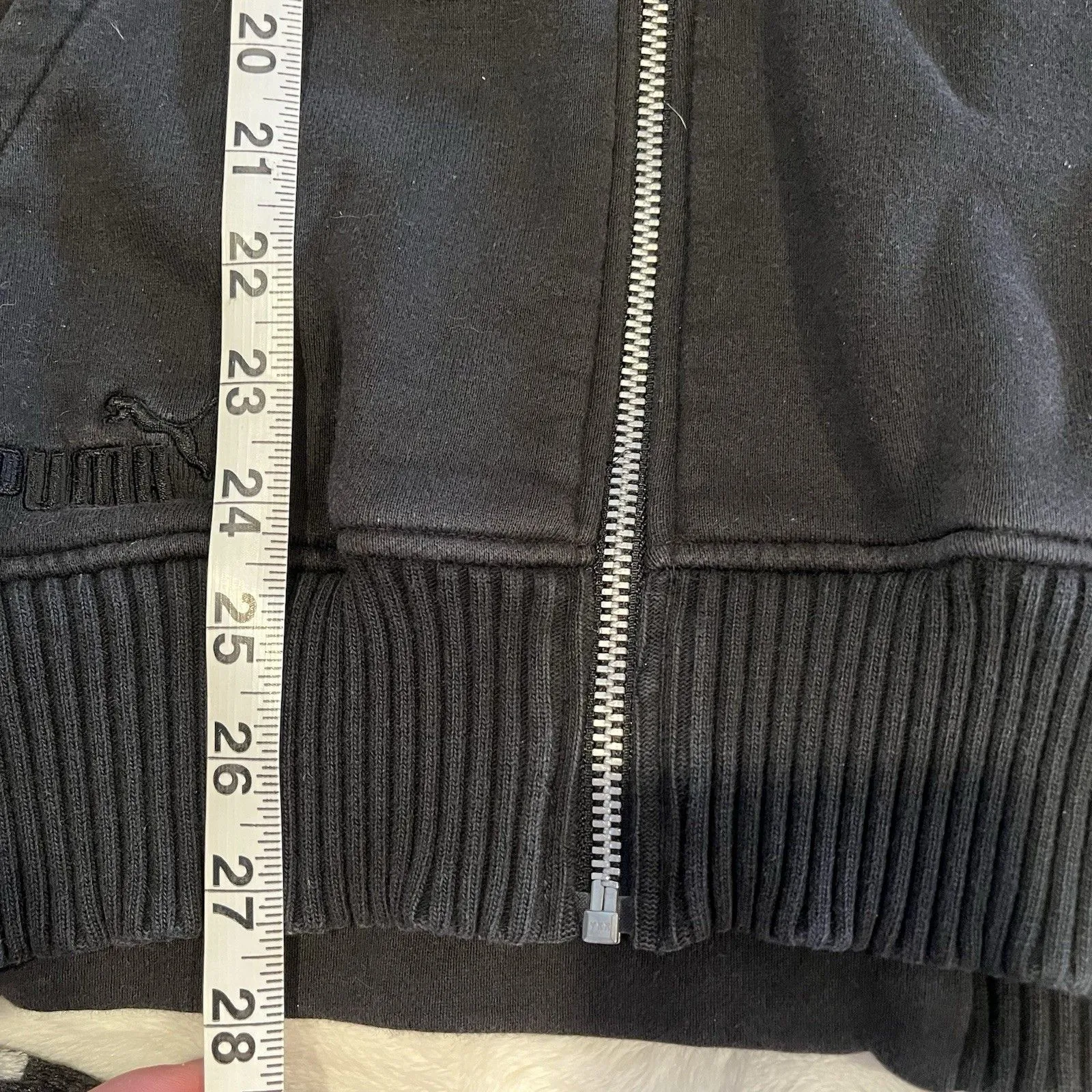 Men’s Puma Black Full Zip Ferrari Brand Hoodie Embroidered Size Medium Licensed - Image 10