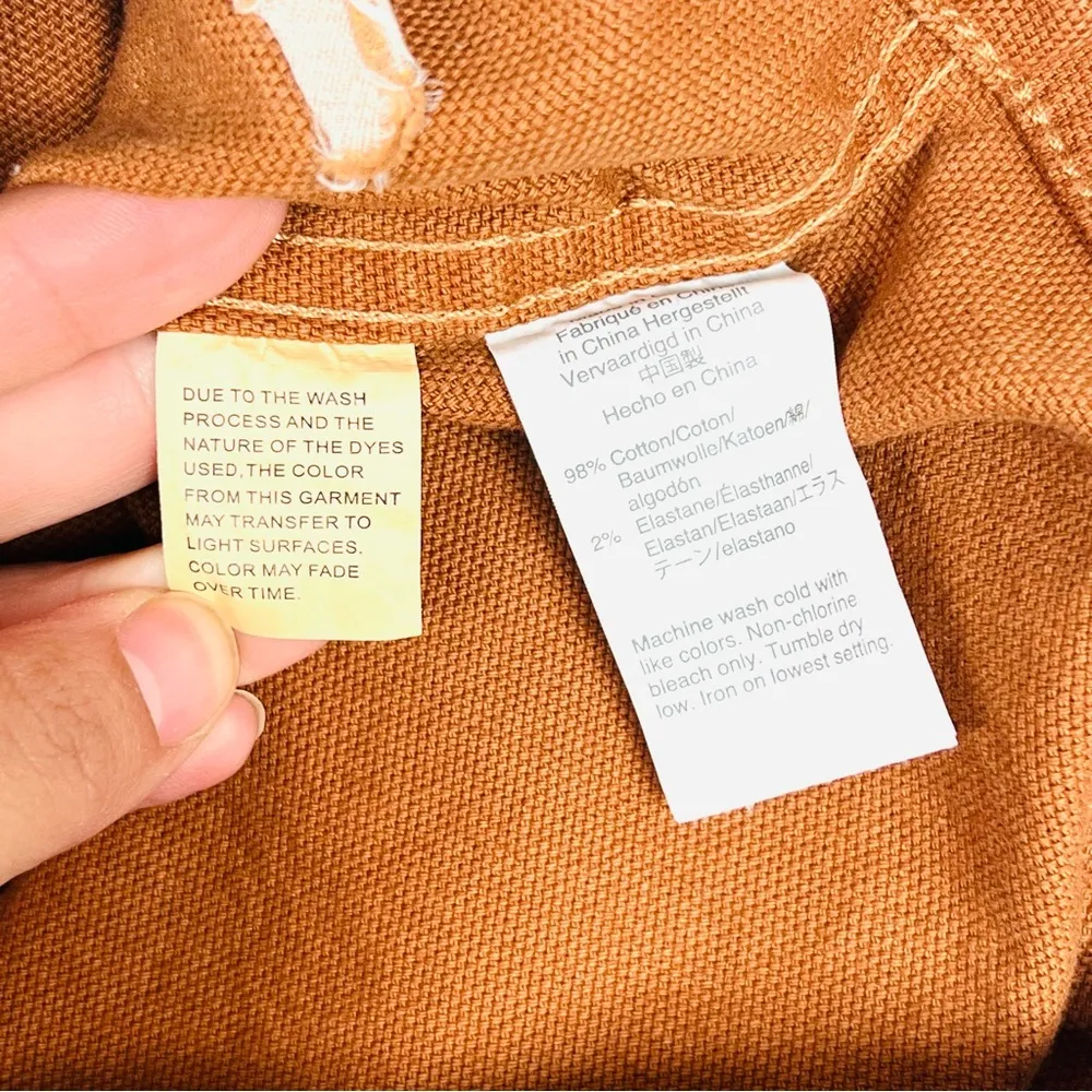 Madewell Emmett Wide-Leg Crop‎ Pants Burnt Sienna, Size 37 Style J8985 - Image 12