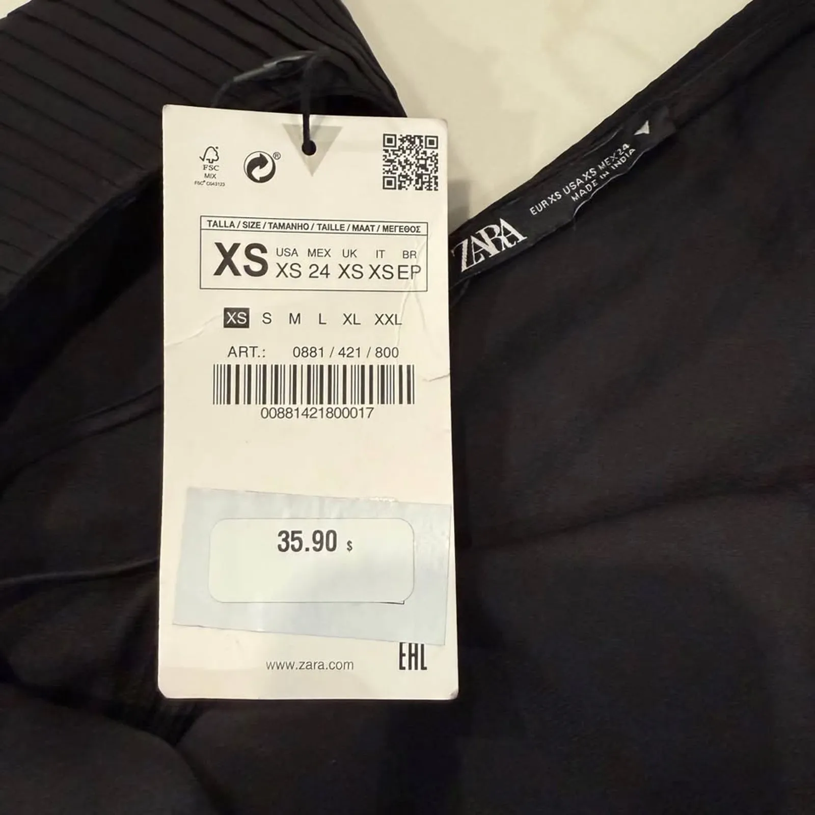 Zara NWT Pleated Draped Plunge Bodysuit Womens XS Spaghetti Straps Back Buttons - Image 6