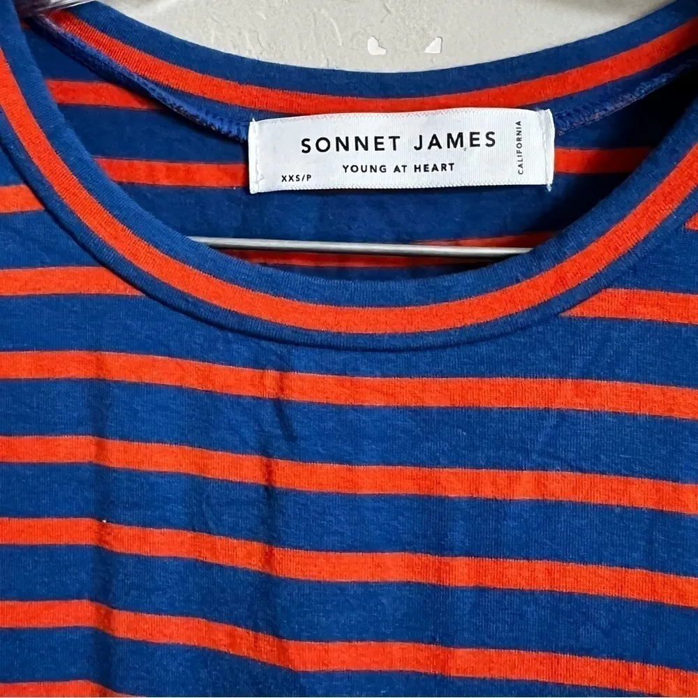 Sonnet James Blue‎ Orange Striped Play T - Image 3
