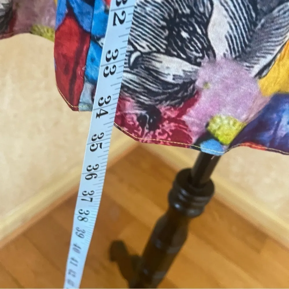 Walter Baker Kylie Dress Cotton floral colorful off shoulders puff sleeves Sz 12 - Image 8