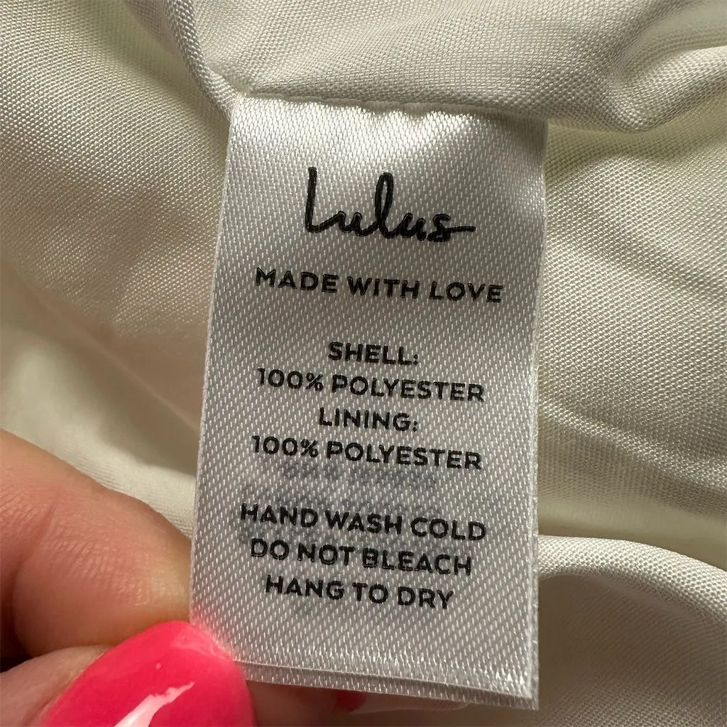 NWT Lulus Exceptional Entrance White Sleeveless Tiered Rosette Midi Dress XL - Image 10