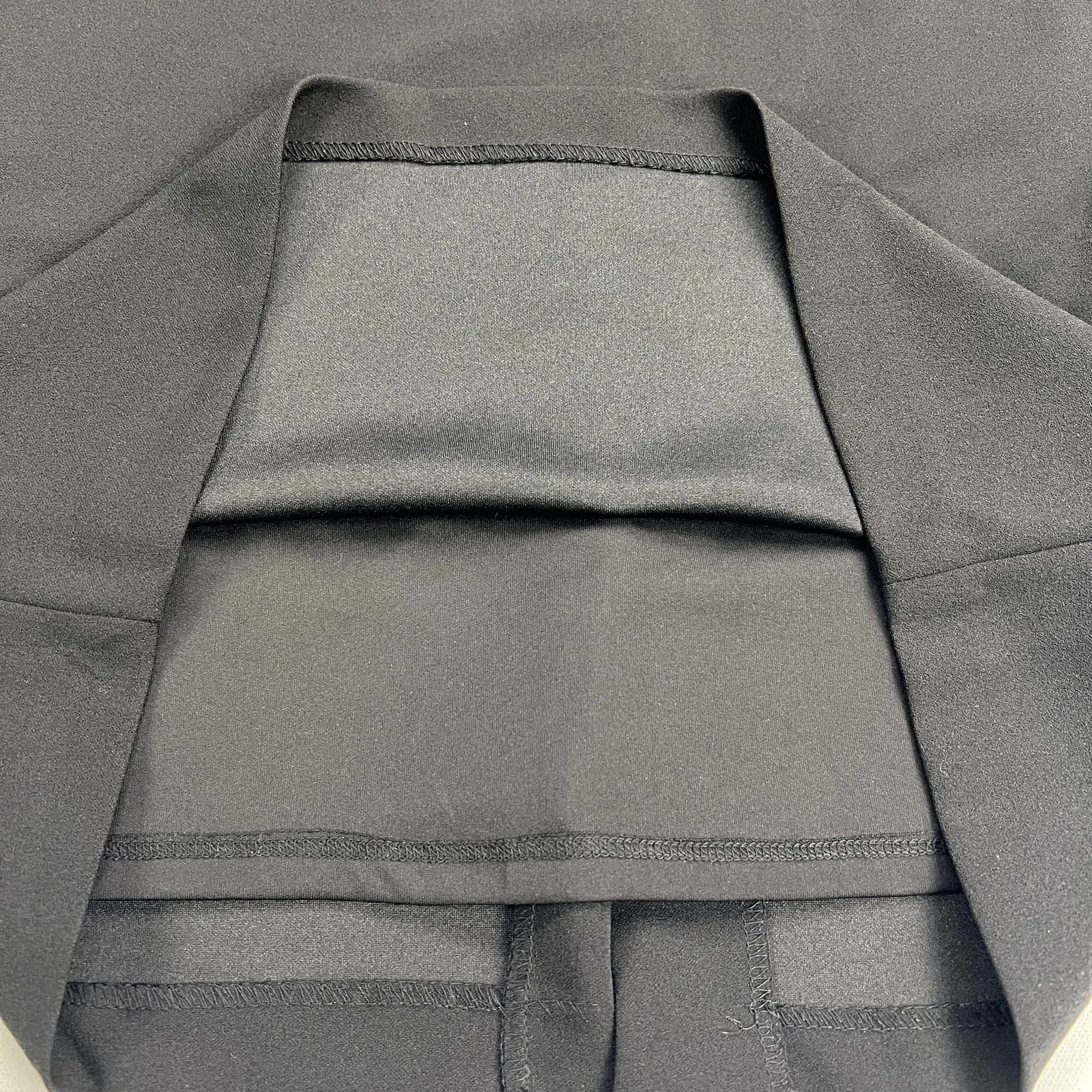 Betsy Johnson Puff Cap Sleeve Black Sheath Midi Dress Body Skimming Size 10 - Image 10