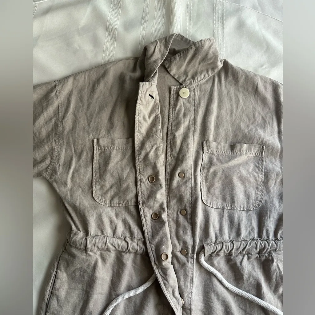 Mango Beige Short-Sleeve Romper - Image 13