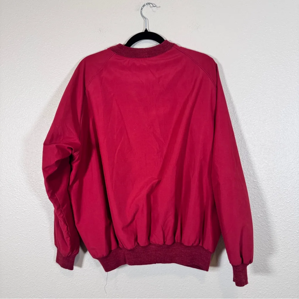 Vintage 90s Red Sunderland of Scotland Women Sweatshirt L Original Weatherbeater Size L - Image 2