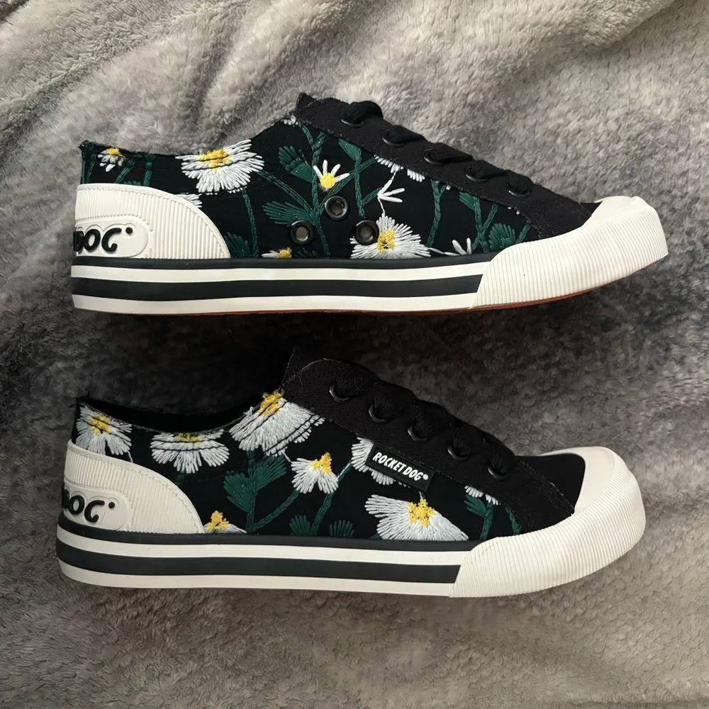 Rocket Dog Embroidered Jazzin Floral Sneakers - Image 6