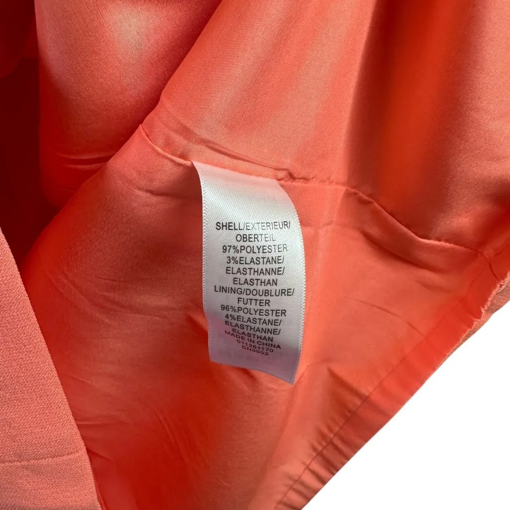 NWT Adrianna Papell Melon Crepe Sheath Dress – Women’s Size 8 - Image 3