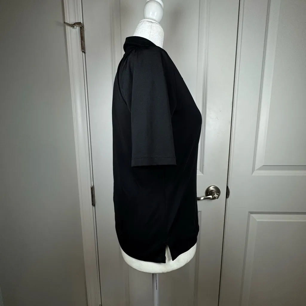 Golftini Black Performance Golf Polo Size Small Athletic Preppy Classic - Image 2