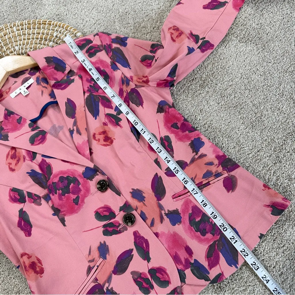 CAbi Women’sa Floral Jacket Blazer Longsleeve in Pink Rose Garden Cottagecore 8 - Image 15