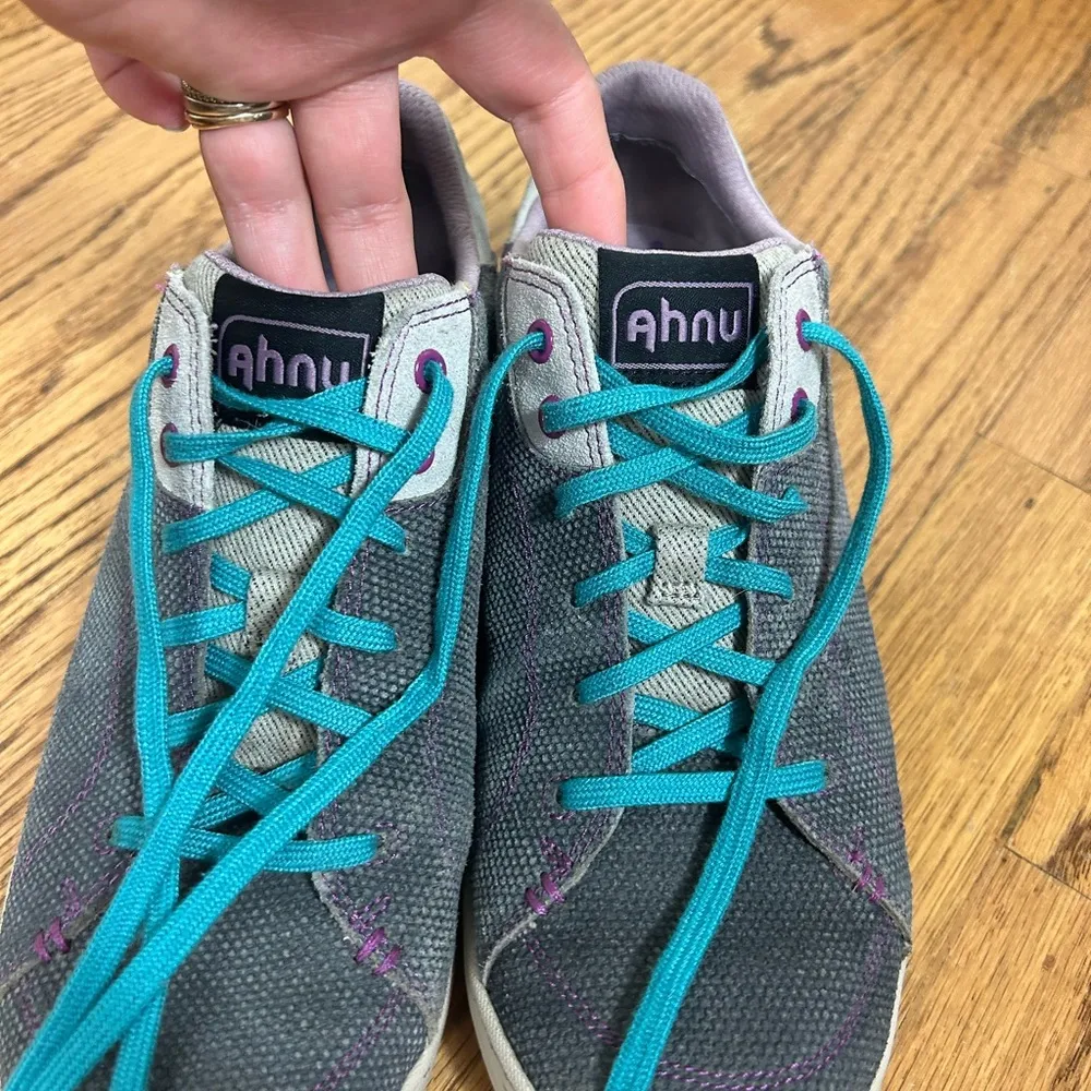 Ahnu by Teva | GOAT Neo Leather Sneakers Gray Size 8 - Image 9