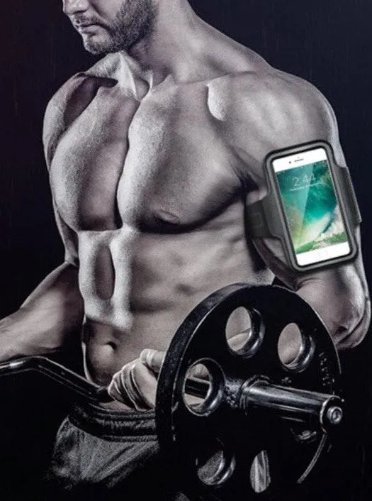 Galaxy/iPhone Sport/Gym/Exercise Armband Blaxk Black - Image 7