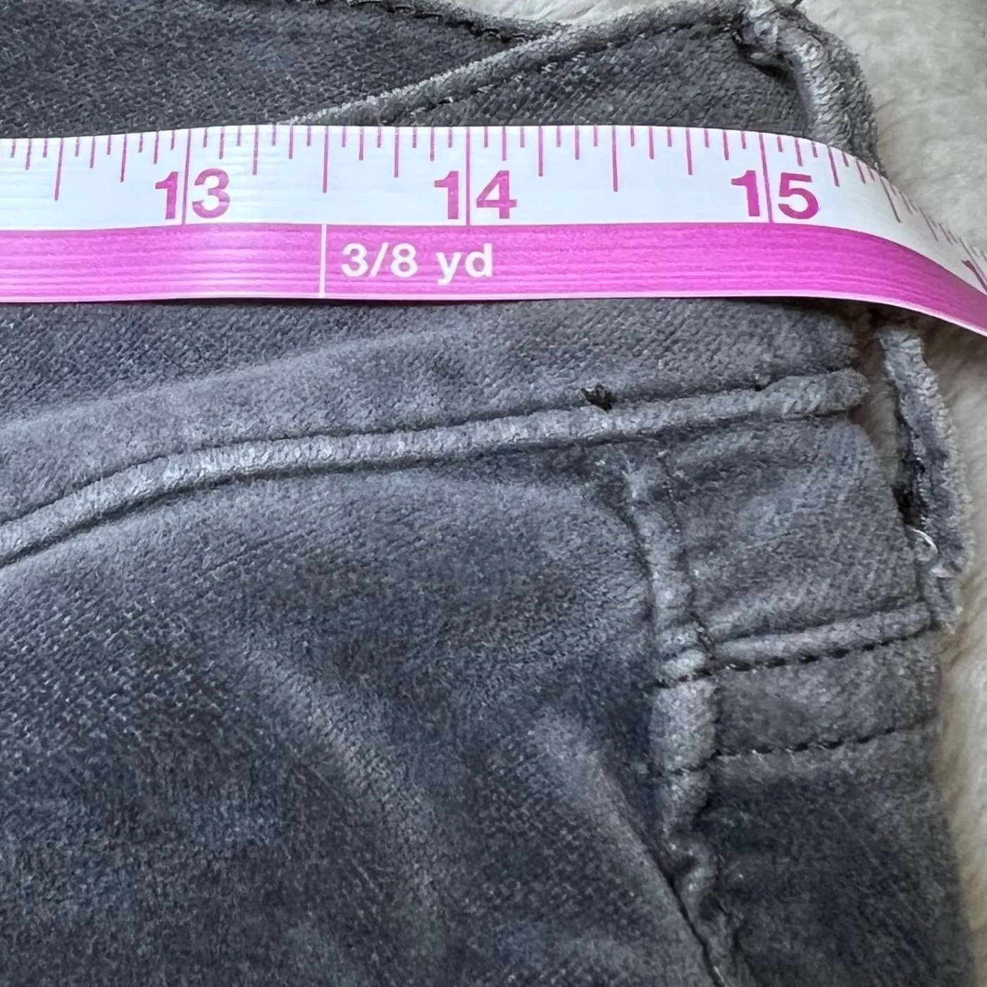 Old Navy Rockstar Corduroy Mid Rise Skinny Jeans Womens 8 Grey Comfy Classic - Image 11