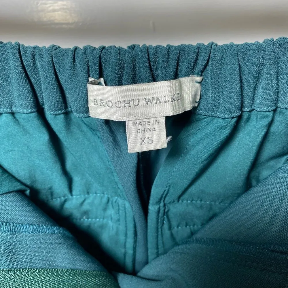 BROCHU WALKER The Westport Mid-Rise Straight Leg Pant in Forestry Green Sz XS - Image 2