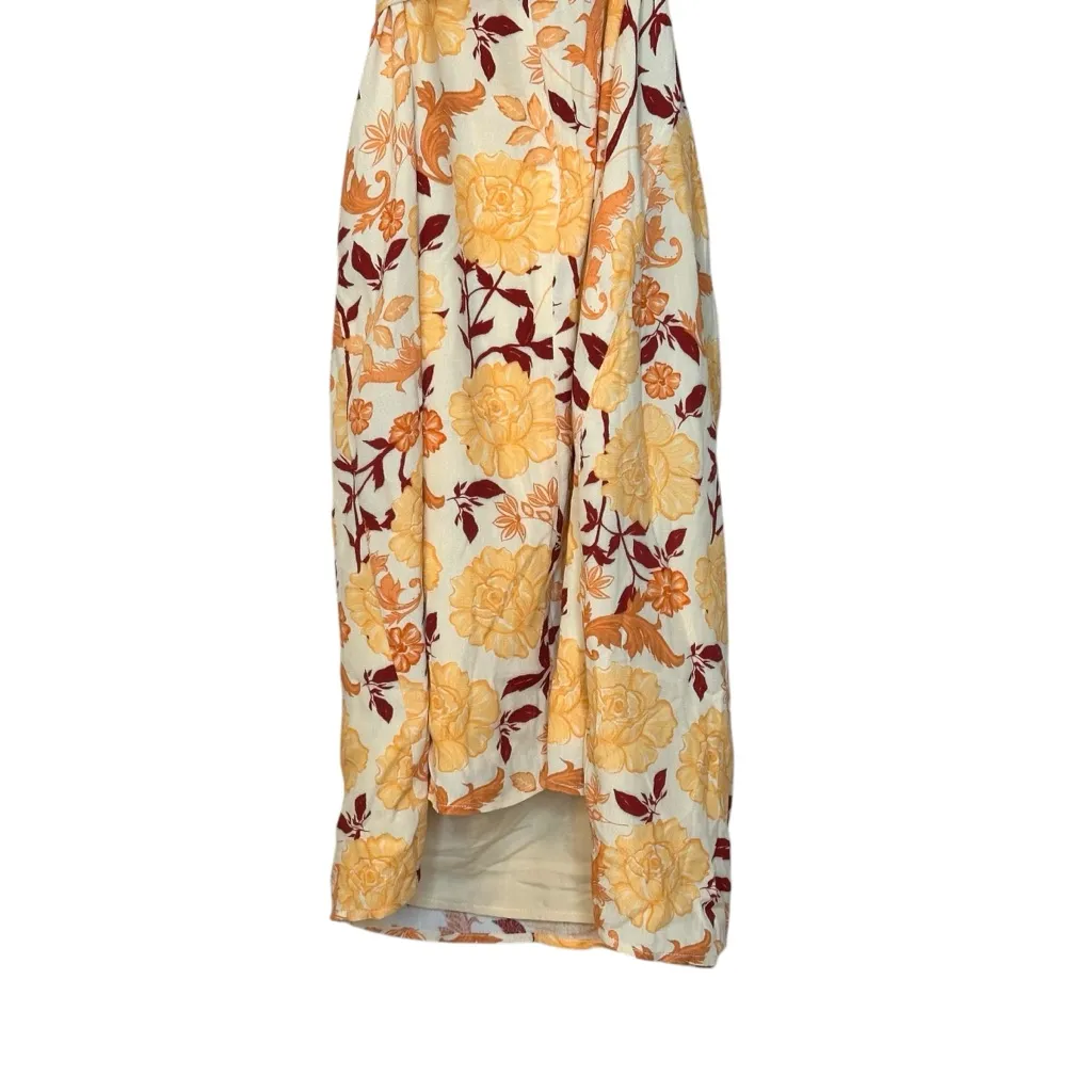 Sabo Skirt Australia Ahlee Fall Yellow Floral Frill Mini Dress Wrap Waist M NWT - Image 13