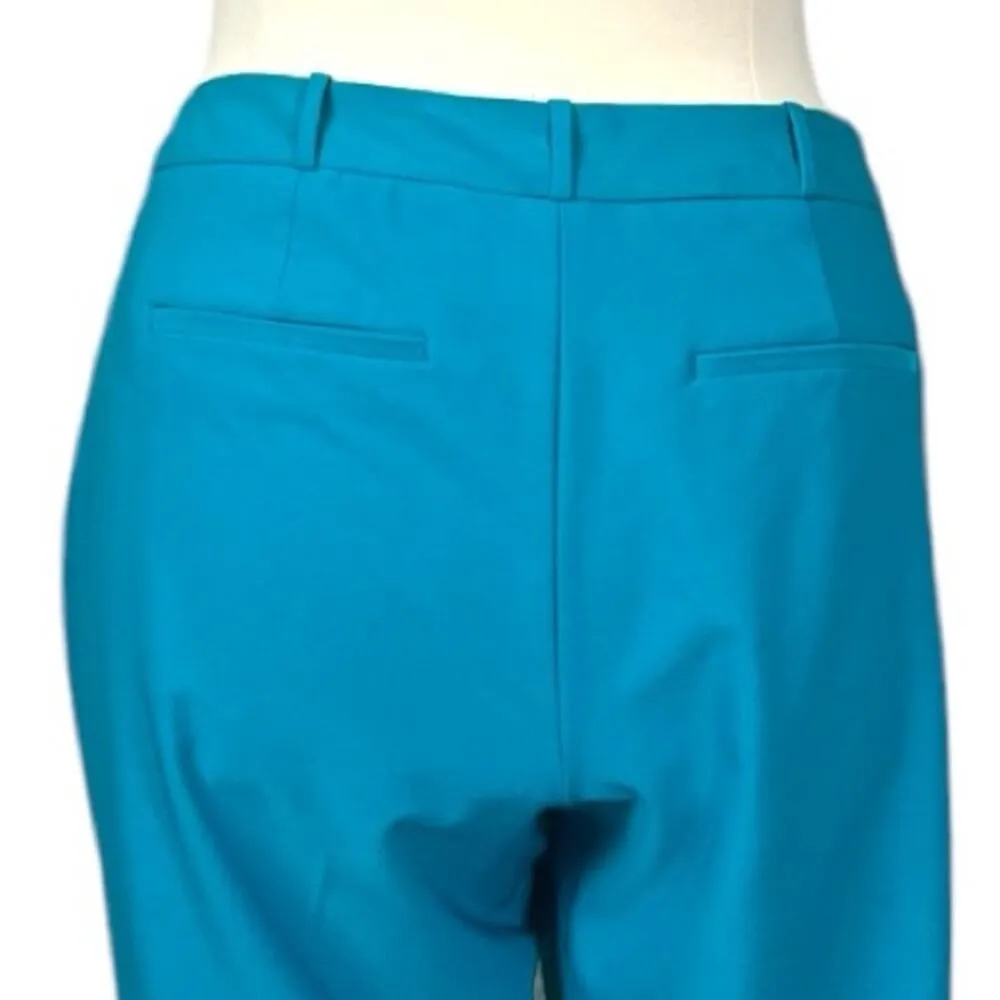 Worthington Trousers Slim Fit Ankle Mid Rise Pants Teal Blue Women’s Size 16W - Image 8