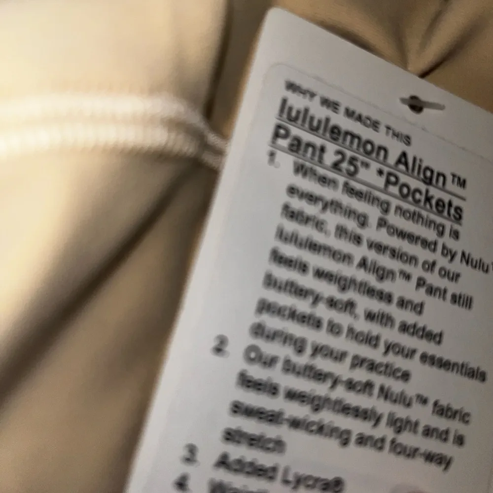 NWT Lululemon Align High-Rise Pant with Pockets 25” in Prosecco - Image 9