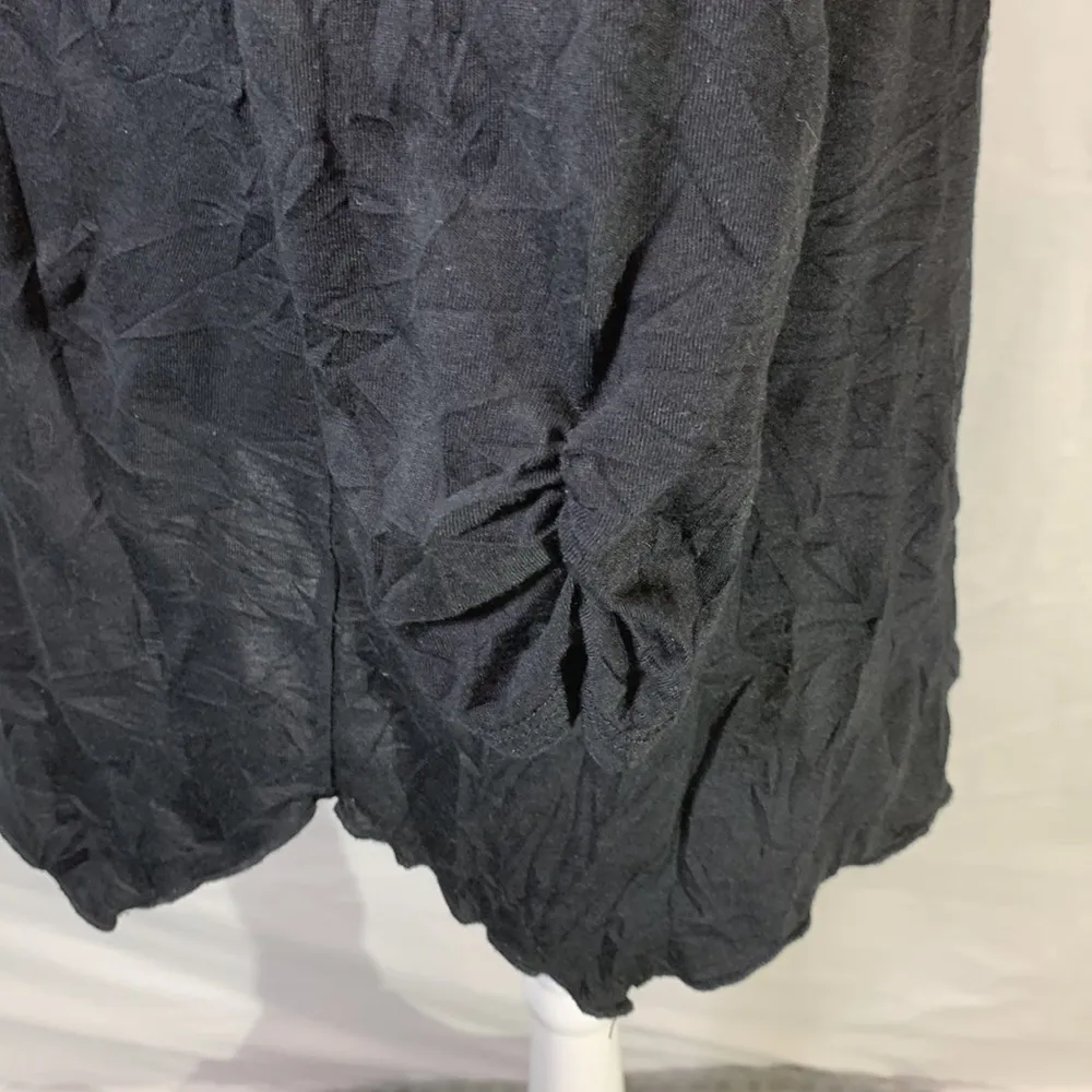 Cold Shoulder Black Long Sleeve Shirt Size L - Image 6