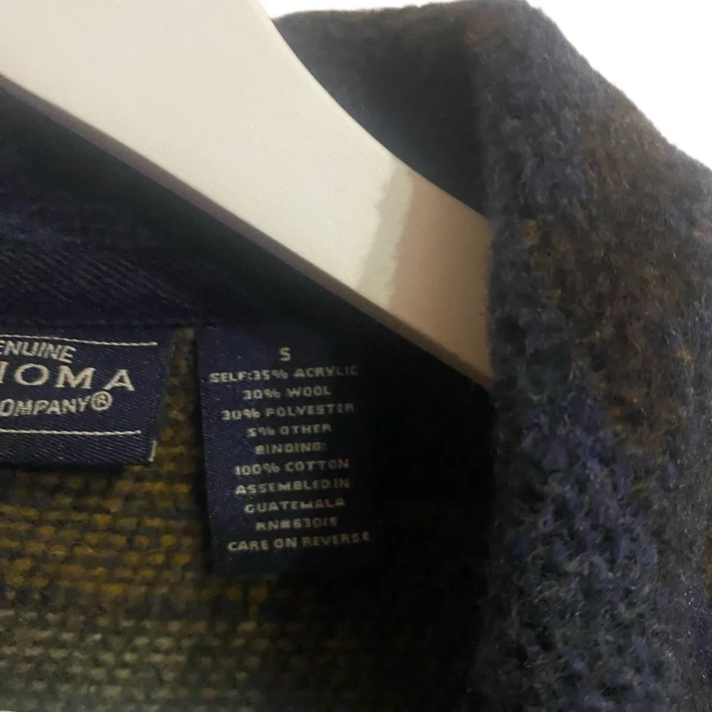 Vintage Sonoma small wool blend button cardigan southwestern tapestry style whim - Image 5