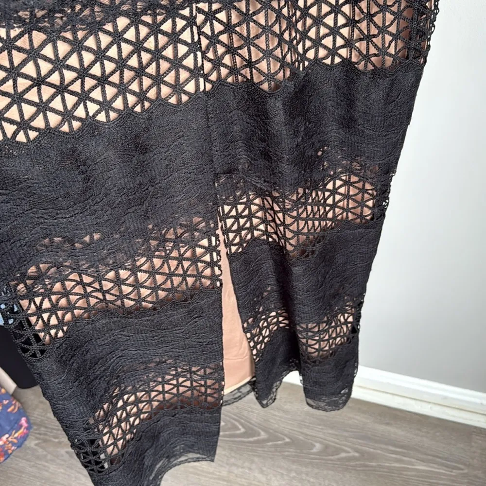 NEW Belle Badgley Mischka Black Lace Gabrielle dress 4 - Image 8