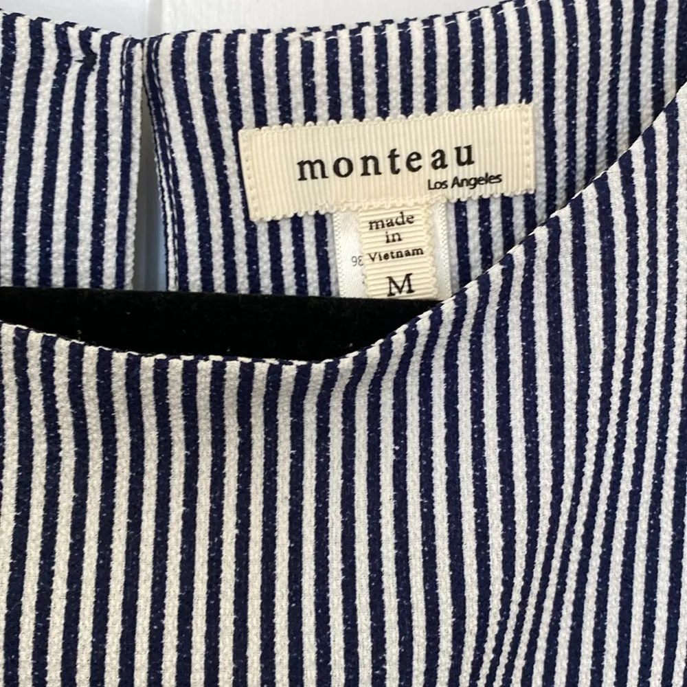 Monteau Strip Blouse size Medium - Image 2