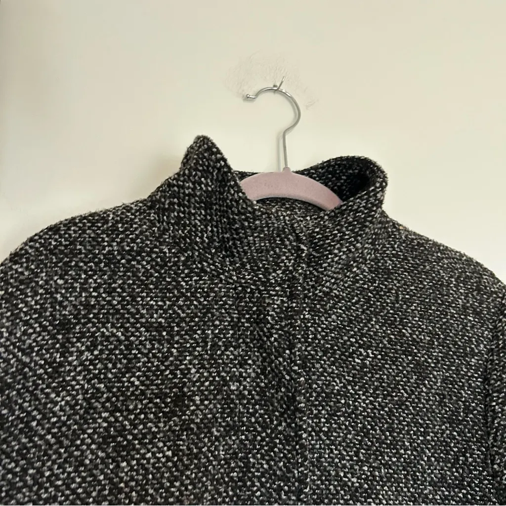 Old Navy Black Marble Funnel Neck Full Zip Woman’s Coat Size XL - Image 3