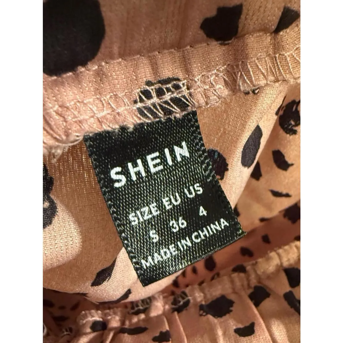 Shein Womens Elastic Waist leopard print midi skirt size Small - Image 2