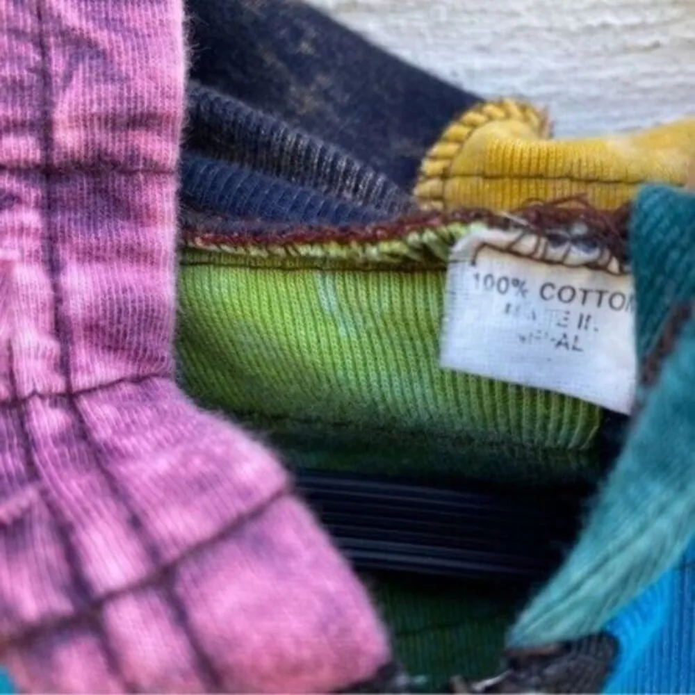 Nepal Colorful Embroidered Patchwork Bohemian Hippie Jacket Blue Size M - Image 12