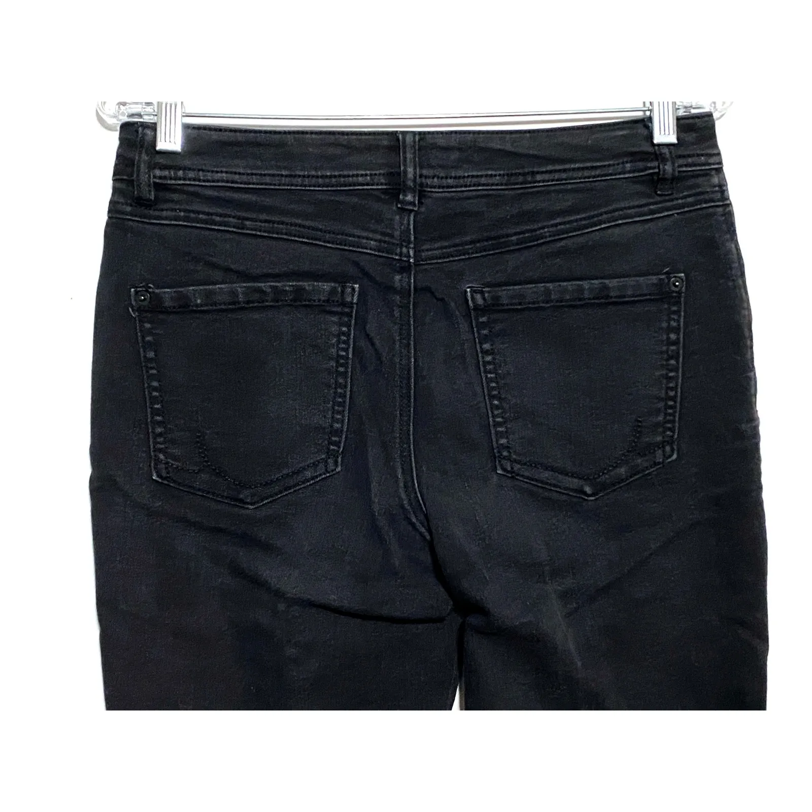 INC Denim Boot Leg Regular Fit Jeans Womens 6 Stretch Whimsigoth Capsule Western Black - Image 4