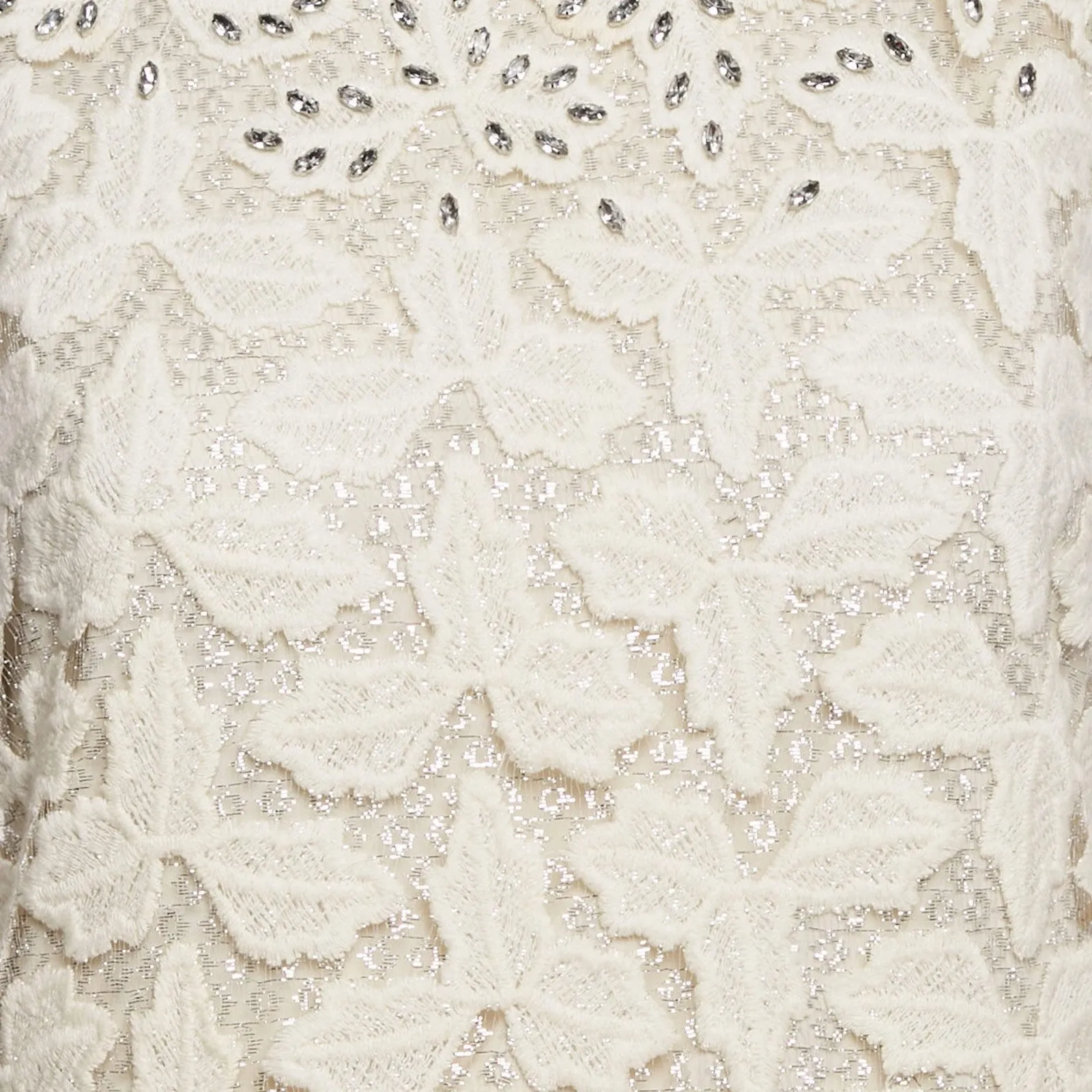 Alice + Olivia Dress Size 4‎ Sleeveless Floral Lace Embellished Party Cocktail - Image 12