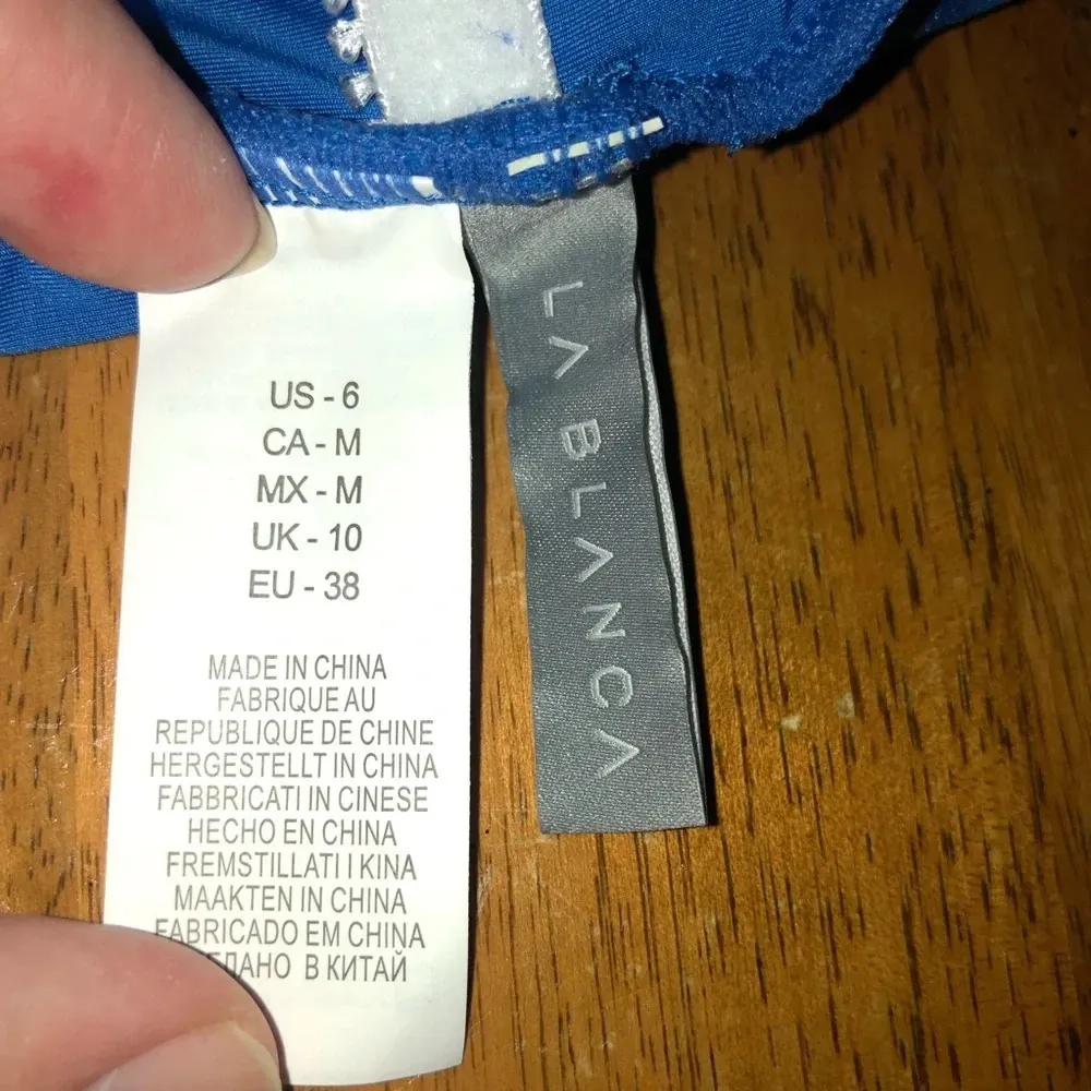 La Blanca "Island Goddess" tankini wrap top,size 6 - Image 12