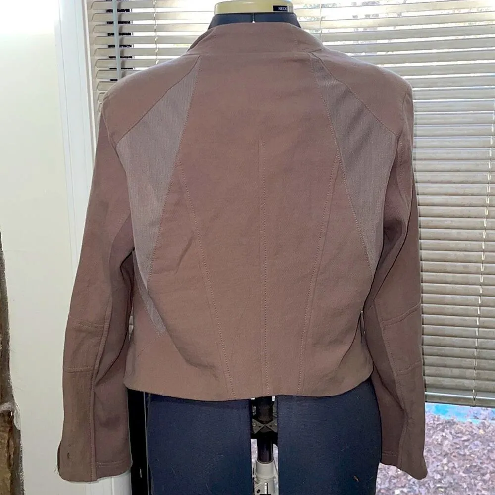 BlankNYC moto jacket taupe brown - Image 7