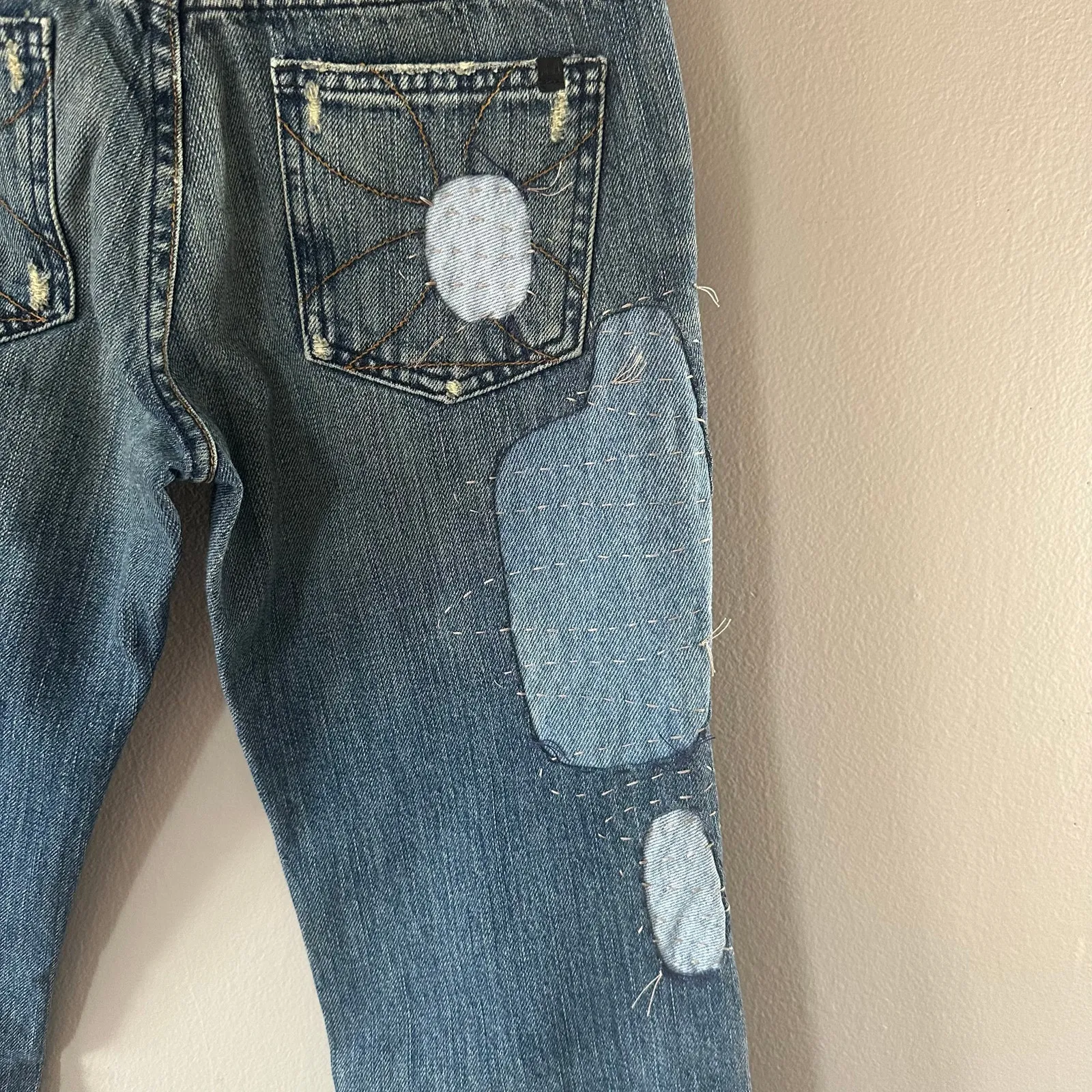 Vintage HABITUAL patchwork quilted jeans PROJECT ALABAMA Size 25 NWT - Image 6