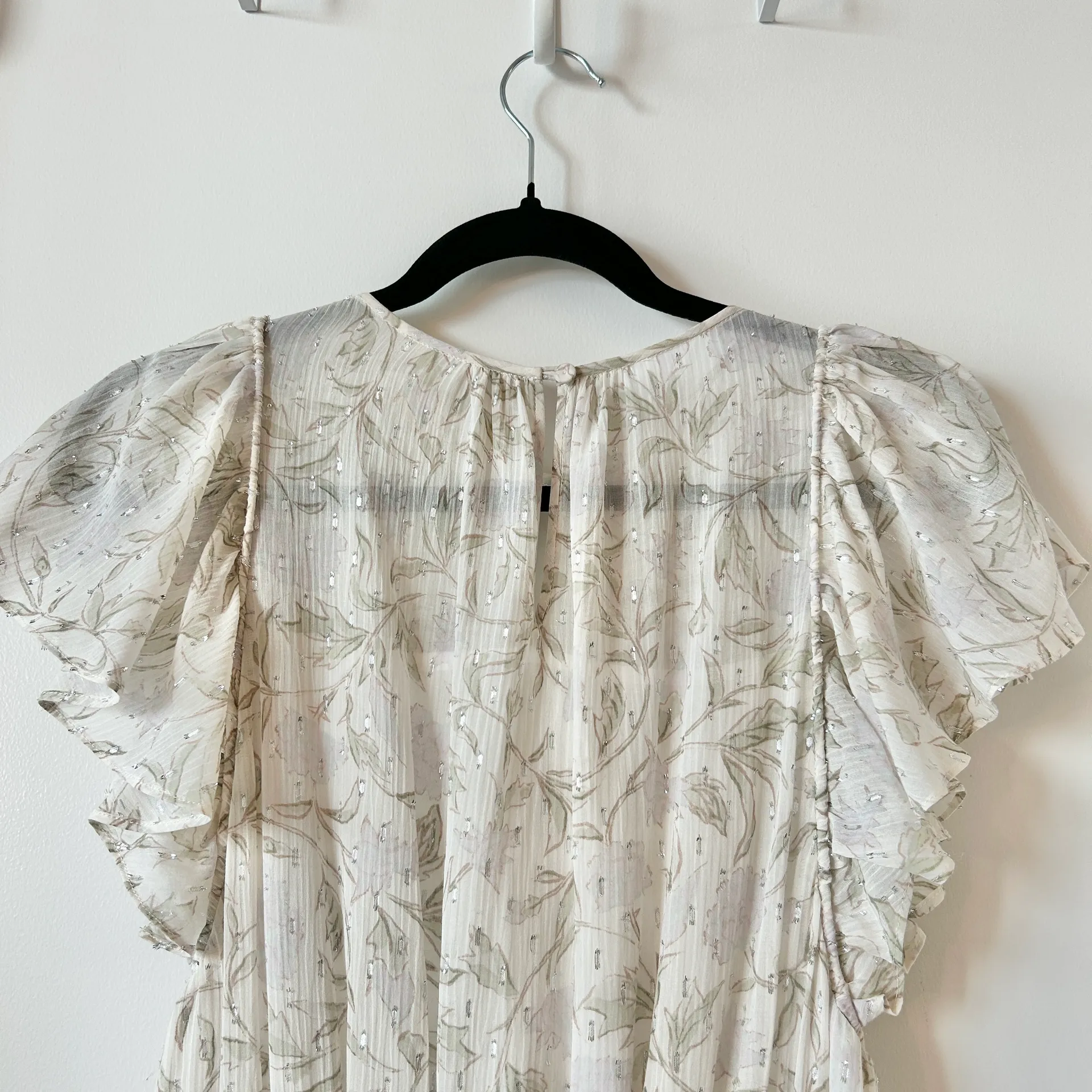 Rebecca Taylor Silk Blend Zadie Smocked Midi Dress Size 2 - Image 10