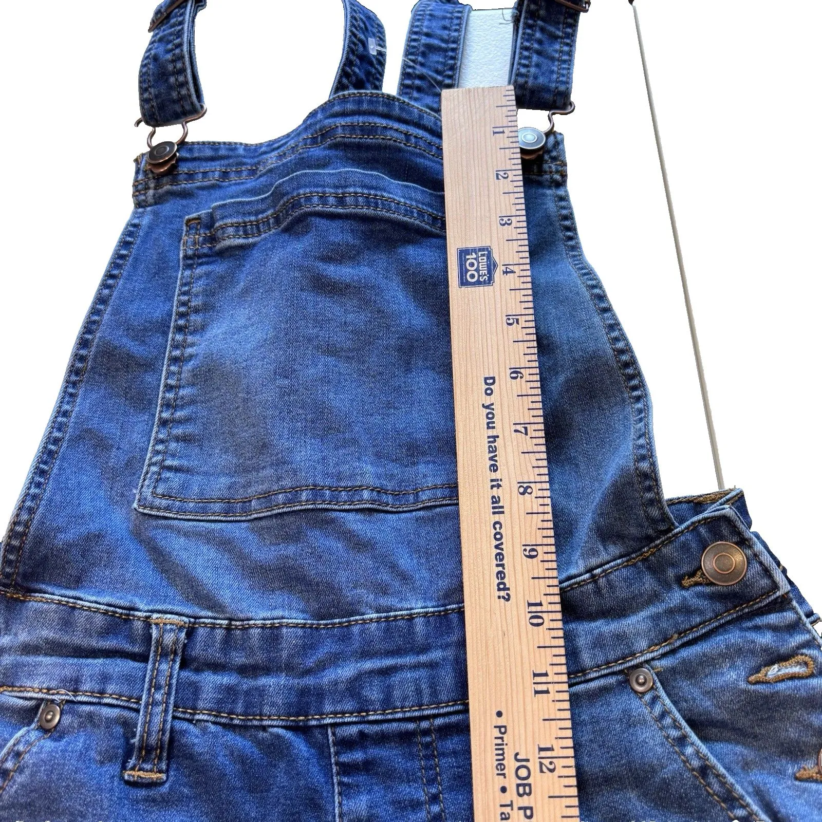 Celebrity Pink Women Jean Overalls-blue 100% cotton denim bib/Jumper Size Medium - Image 11