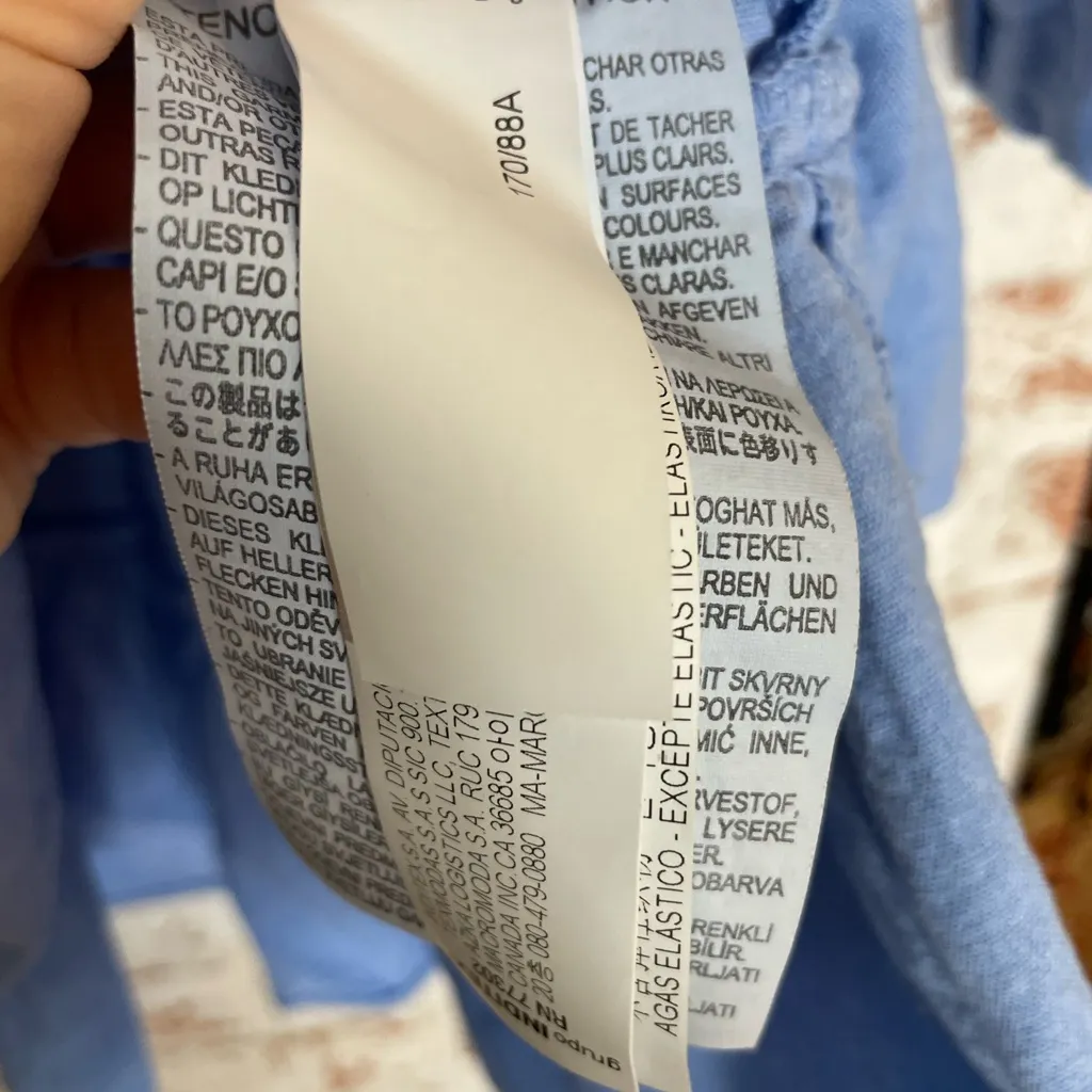 Zara Light Blue Casual Shirt - Image 3