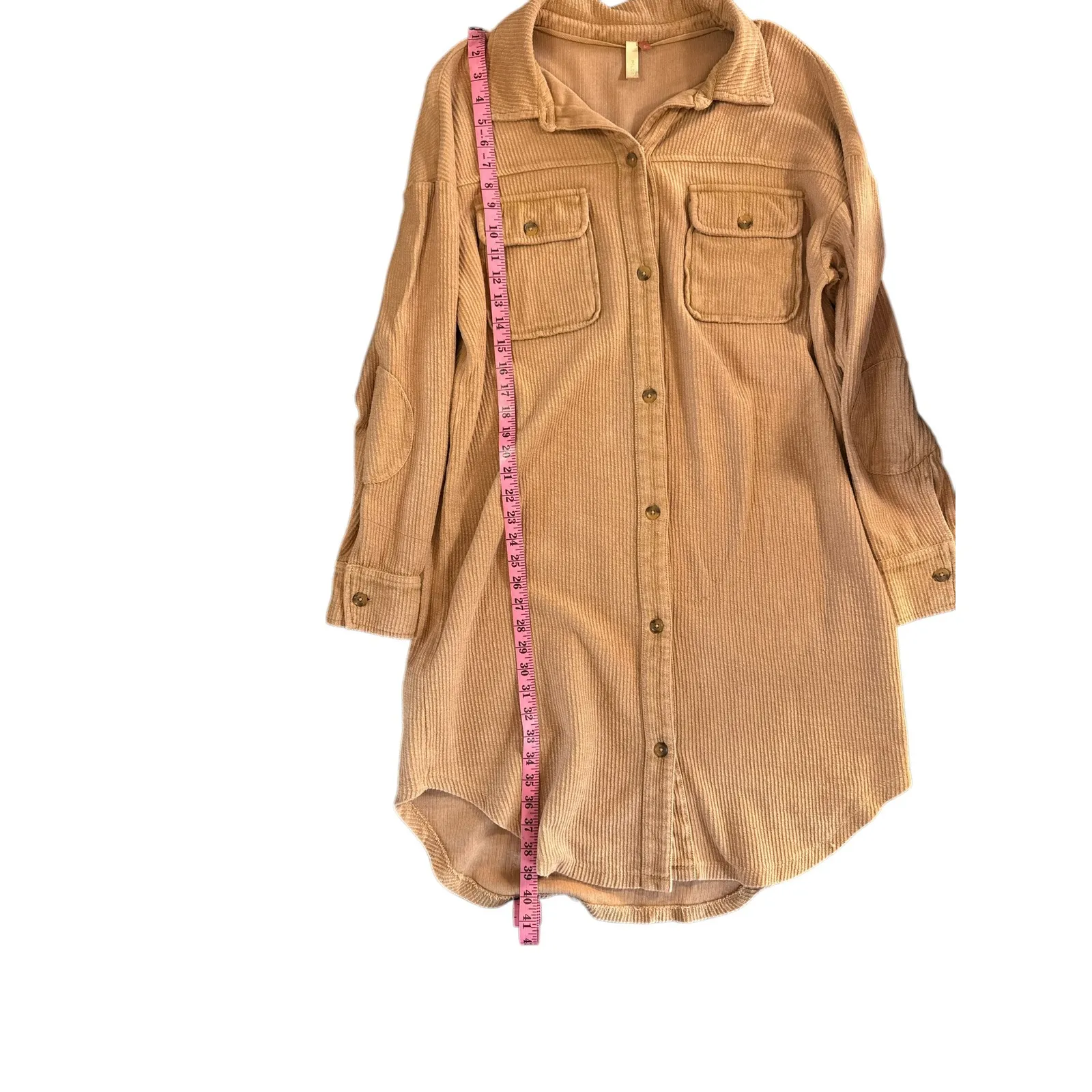 Anthropologie Pilcro Duster Shacket in Taupe Size Small - Image 3