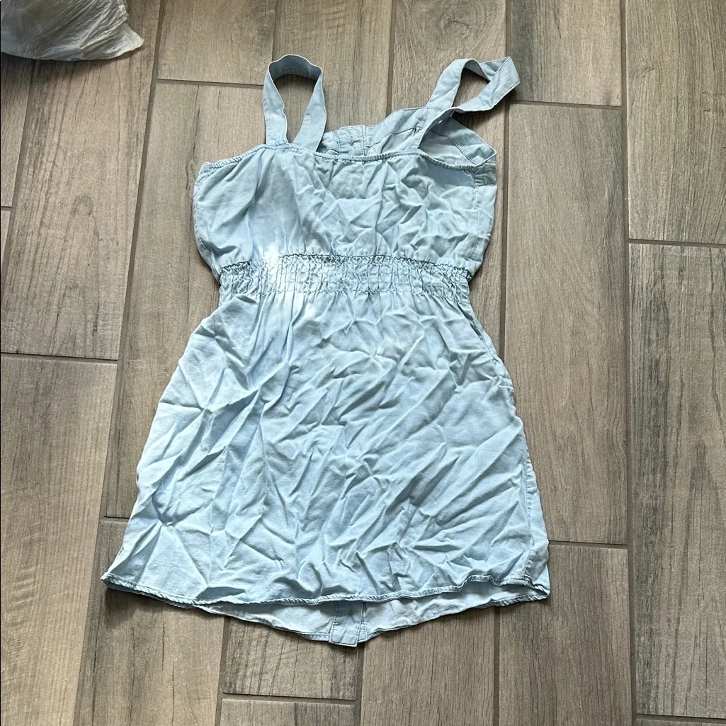 Love Tree Light Blue Button-Down Dress - Image 4